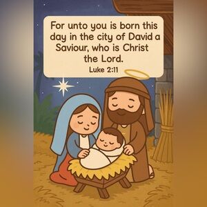 Nativity Scene Illustration